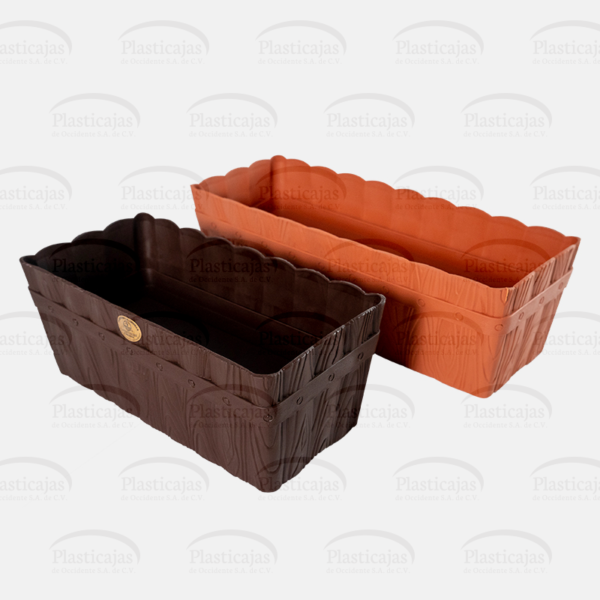 Maceta Jardinera Madera con plato
