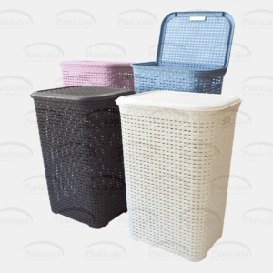 Cesto Rattan con Tapa